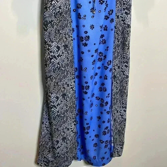 Free People Blue Tiger Lily Long Sleeve Maxi Dress - Picture 12 of 13